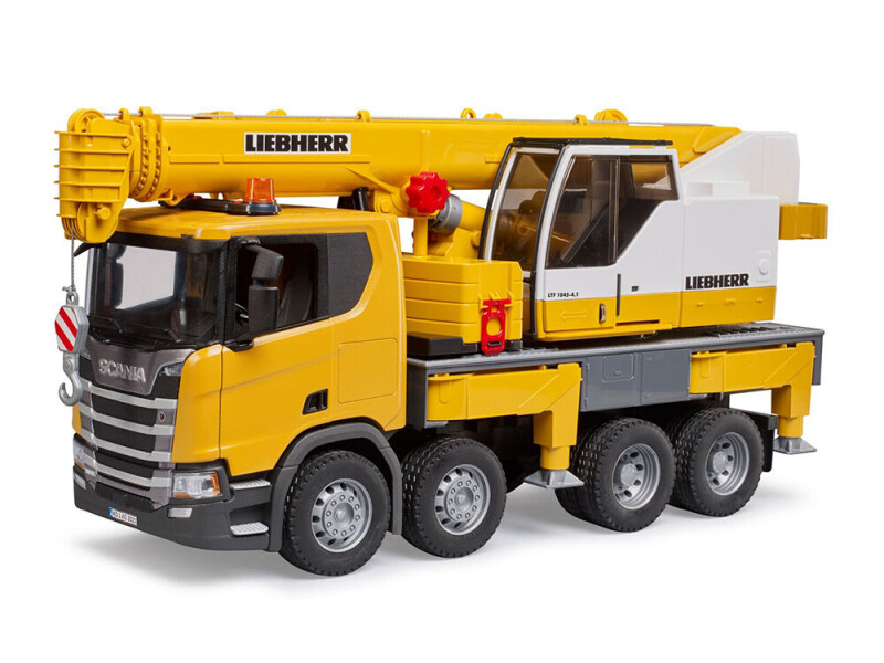 Bruder Scania s jeřábem Liebherr 1:16 